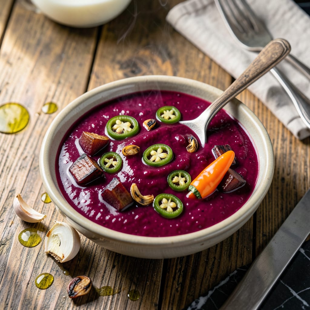 Beet Hot Sauce Recipe: Vibrant and Fiery Homemade Kick example with annotations
