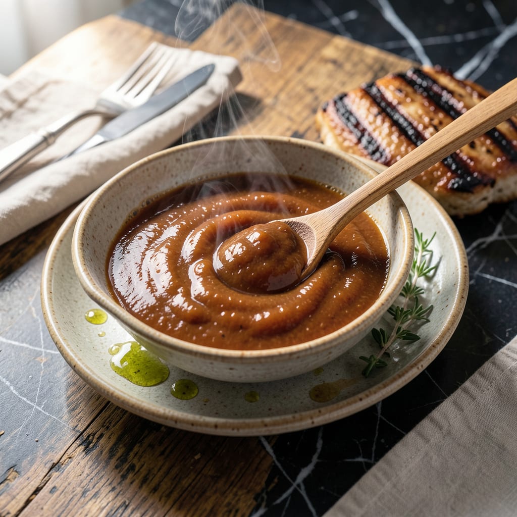 Bengal BBQ Sauce Recipe: Smoky Sweet Heat for Grill Masters example with annotations