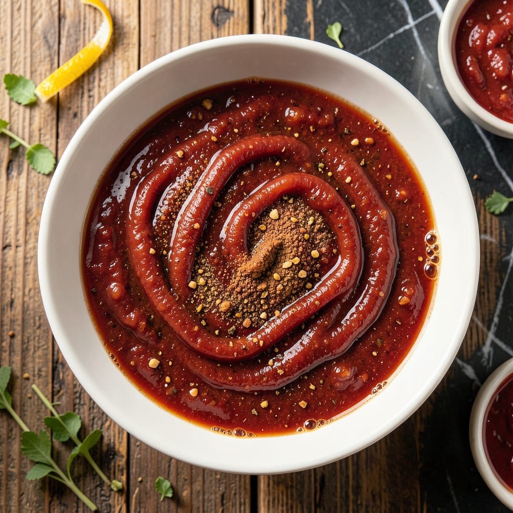 Berryman's Chili Sauce Recipe: Tangy Sweet Condiment With Bold Depth example with annotations