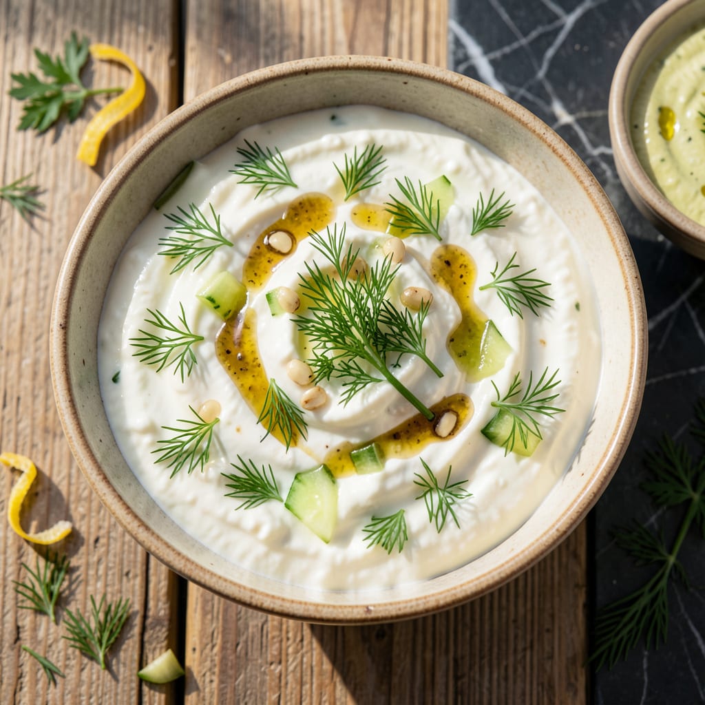 Visual representation of Best Ever Tzatziki Sauce Recipe: Cool Cucumber and Garlic Refreshment
