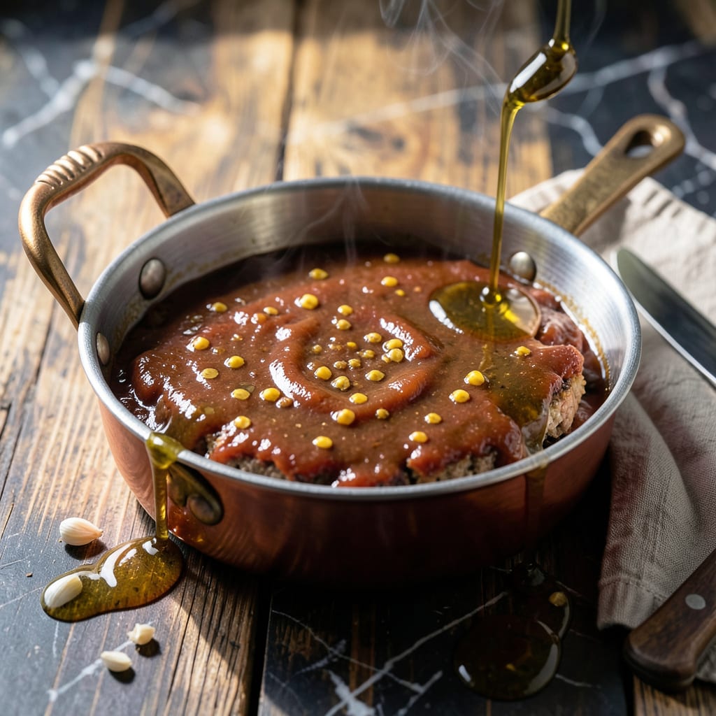 Visual representation of Best Meatloaf Sauce Recipe Ever: Tangy Sweet Glaze With Umami Depth