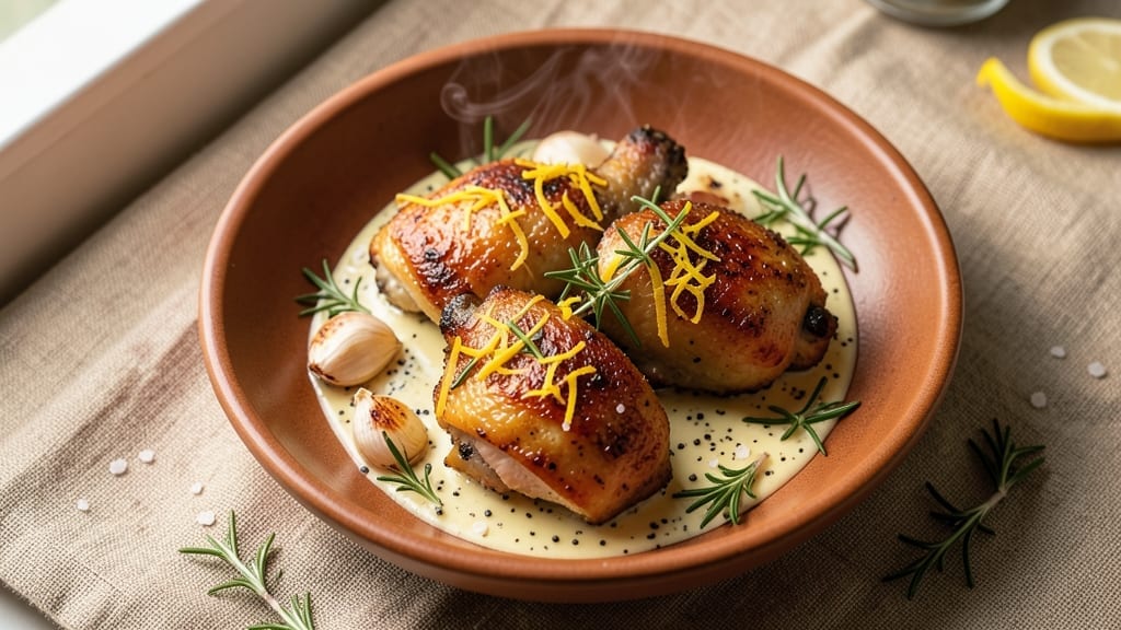 Delicious Chicken Recipe: Pan-Seared Crisp with Juicy, Herbed Core Delicious Chicken Recipe: Pan-Seared Crisp with Juicy, Herbed Core