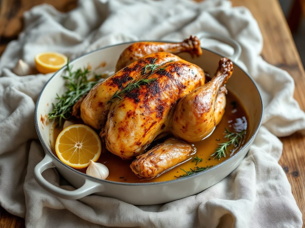Ina Garten's Chicken Recipe: Herb-Infused Roast with Golden Crisp Skin