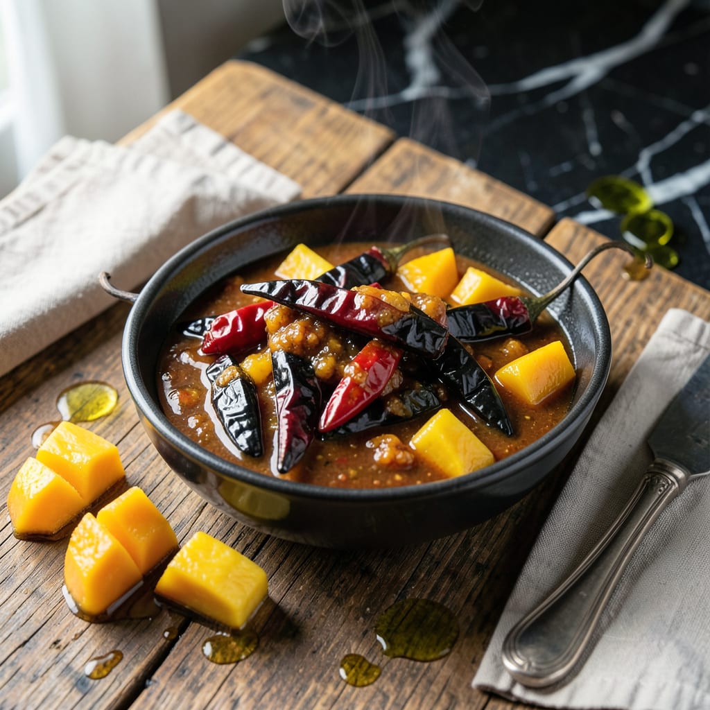 Bhut Jolokia Sauce Recipe: Fiery Ghost Pepper Heat With Tropical Balance illustration with key details
