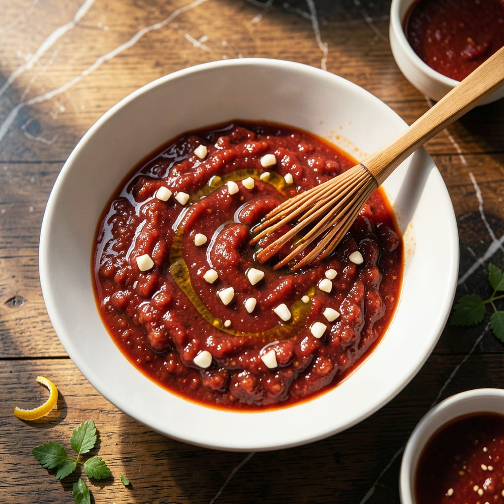 Bibimbap Sauce Recipe Maangchi: Authentic Gochujang Based Korean Condiment detailed visual guide