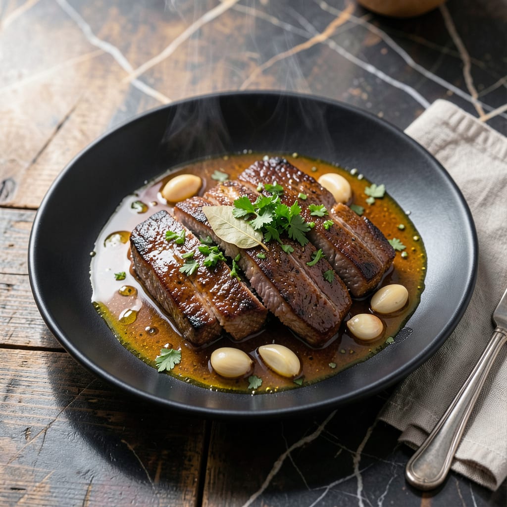 Bife À Portuguesa Sauce Recipe: Portuguese Style Garlic and Wine Infusion detailed visual guide