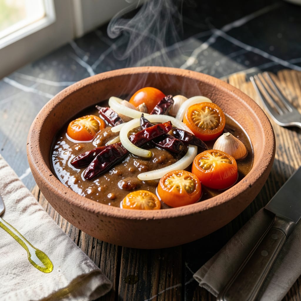 Birria Sauce Recipe Vegan: Smoky Chile Depth Without the Meat illustration with key details