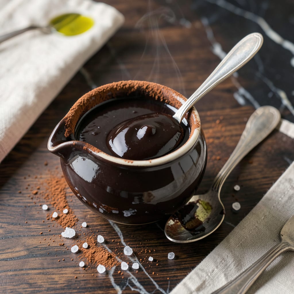 Bitter Chocolate Sauce Recipe: Rich Cocoa Intensity for Dessert Drizzling detailed visual guide