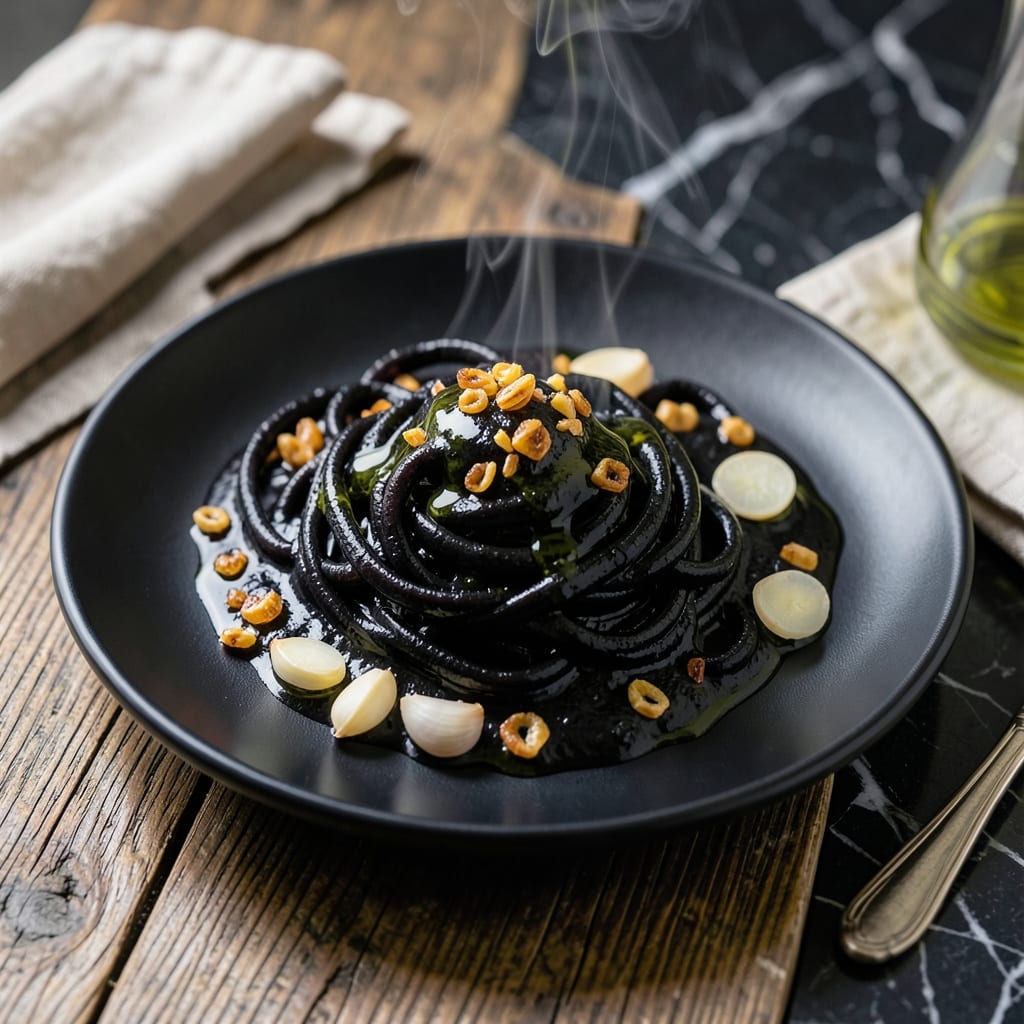 Black Pasta Sauce Recipe: Squid Ink Umami Depth for Seafood Pairings illustration with key details