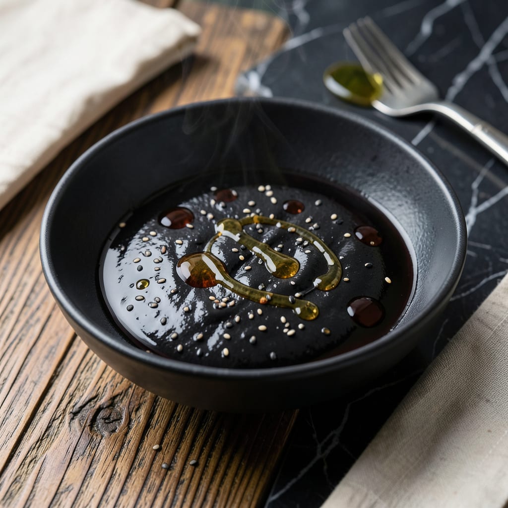 Black Sesame Sauce Recipe: Nutty Depth for Noodles and Dumplings illustration with key details