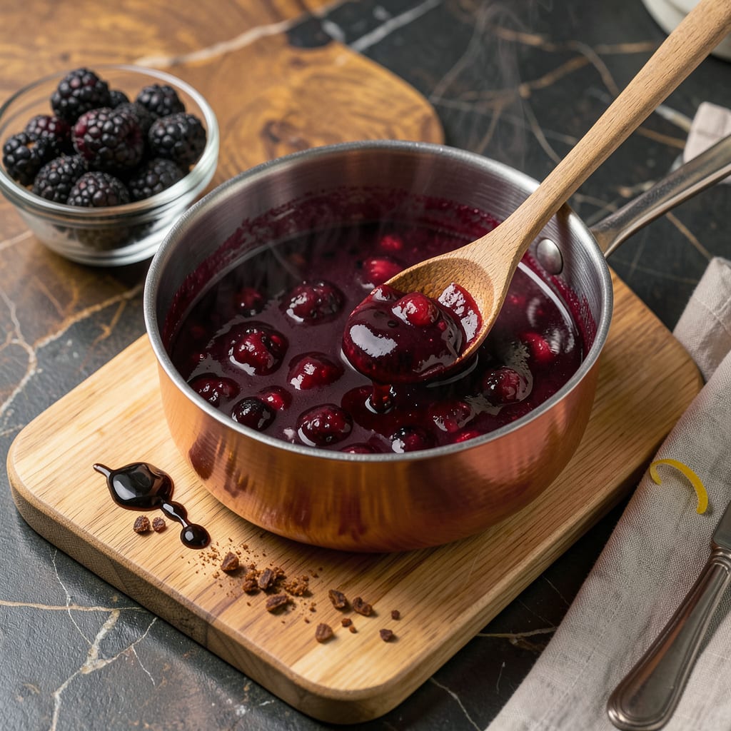 Blackberry BBQ Sauce Recipe: Sweet, Tangy Glaze for Grilling Season illustration with key details