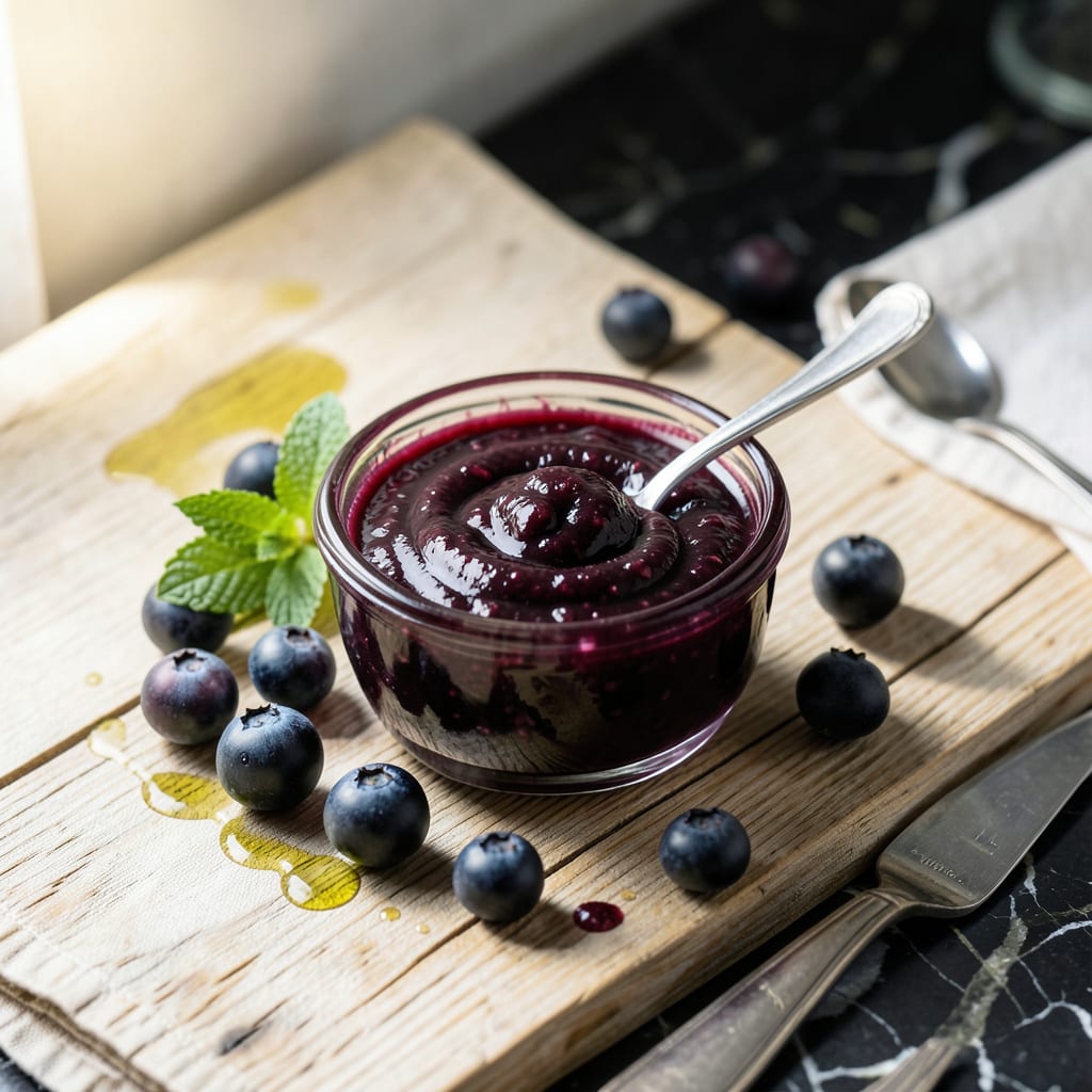 Visual representation of Blackberry Dipping Sauce Recipe: Sweet Tart Gloss for Desserts