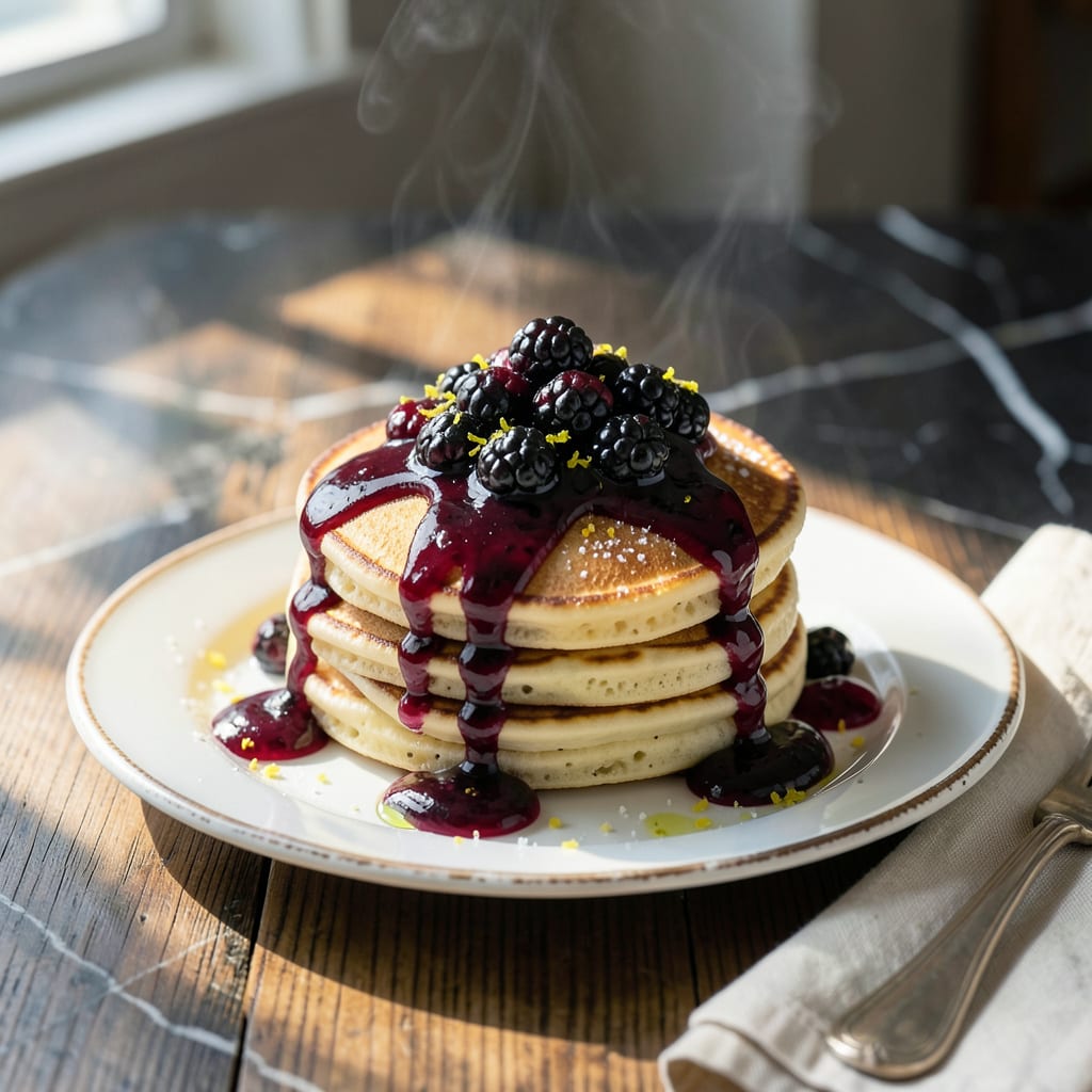 Blackberry Sauce Recipe for Pancakes: Bright and Jammy Topping example with annotations