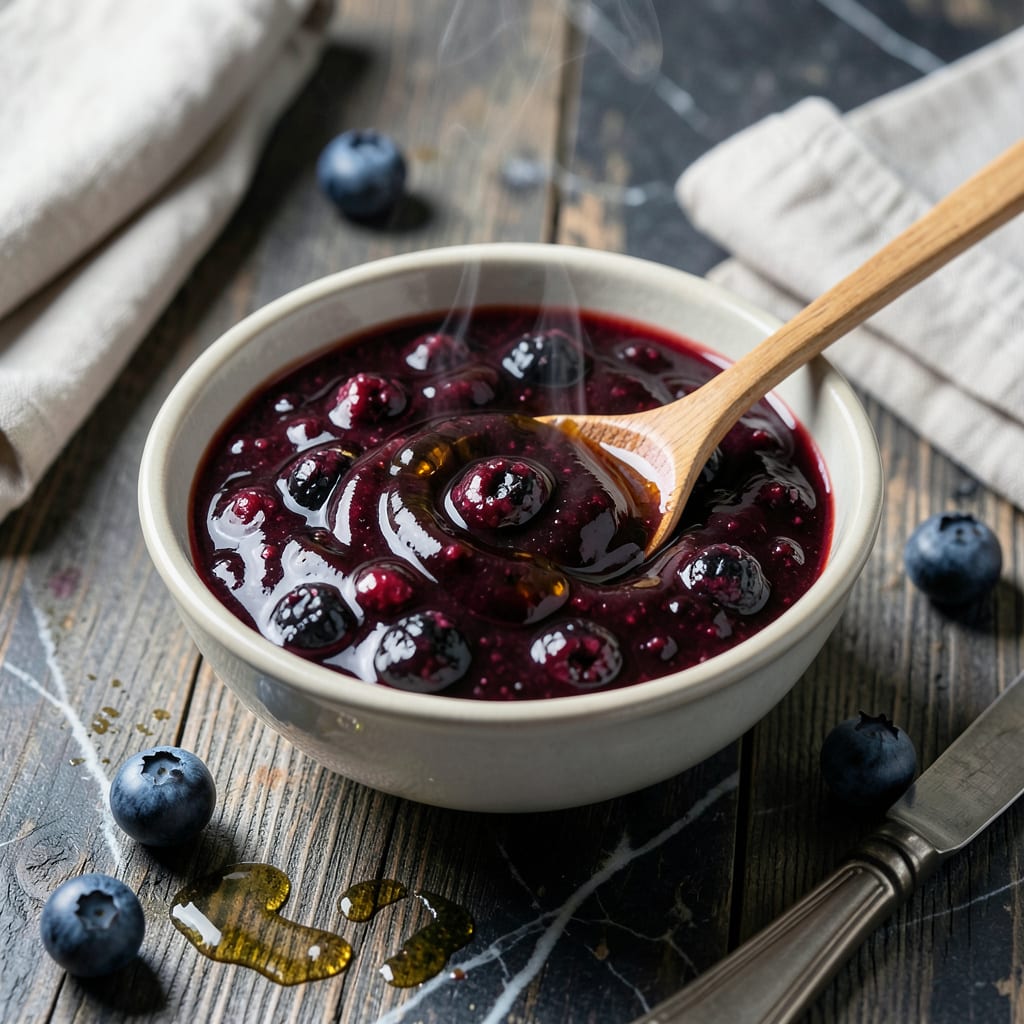 Blueberry Barbecue Sauce Recipe: Sweet and Smoky Fruit Fusion illustration with key details