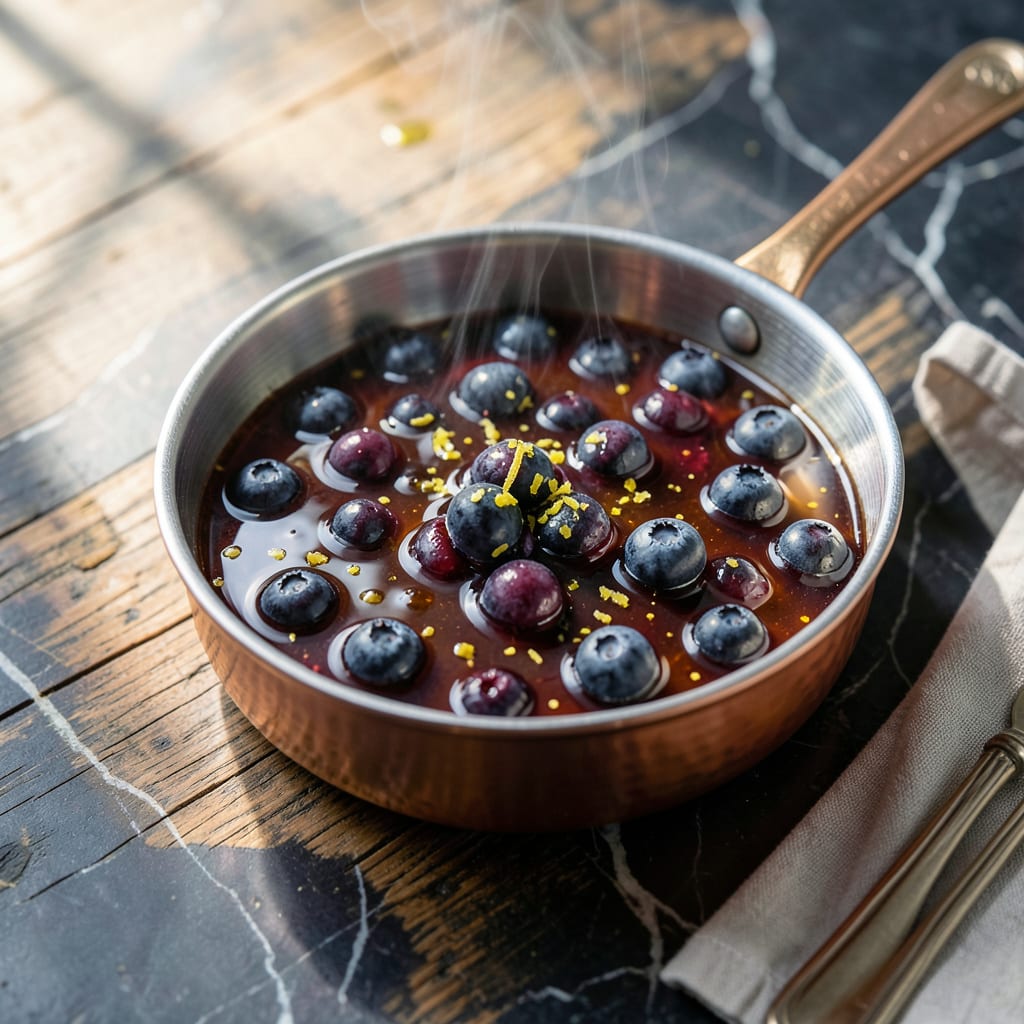 Comprehensive Blueberry Bourbon Sauce Recipe: Sweet Tart Drizzle for Desserts visual reference