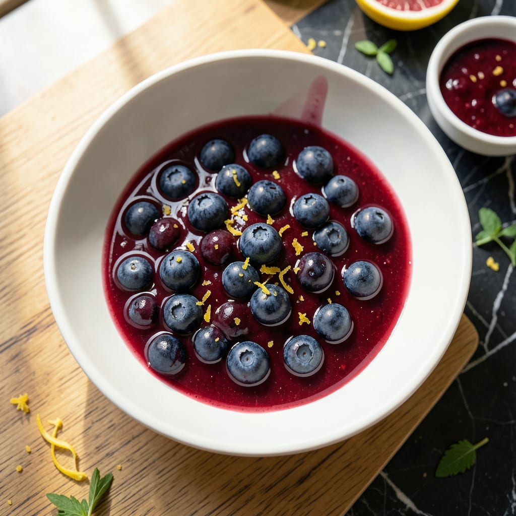 Visual representation of Blueberry Dipping Sauce Recipe: Sweet Tart Pairing for Desserts and Appetizers