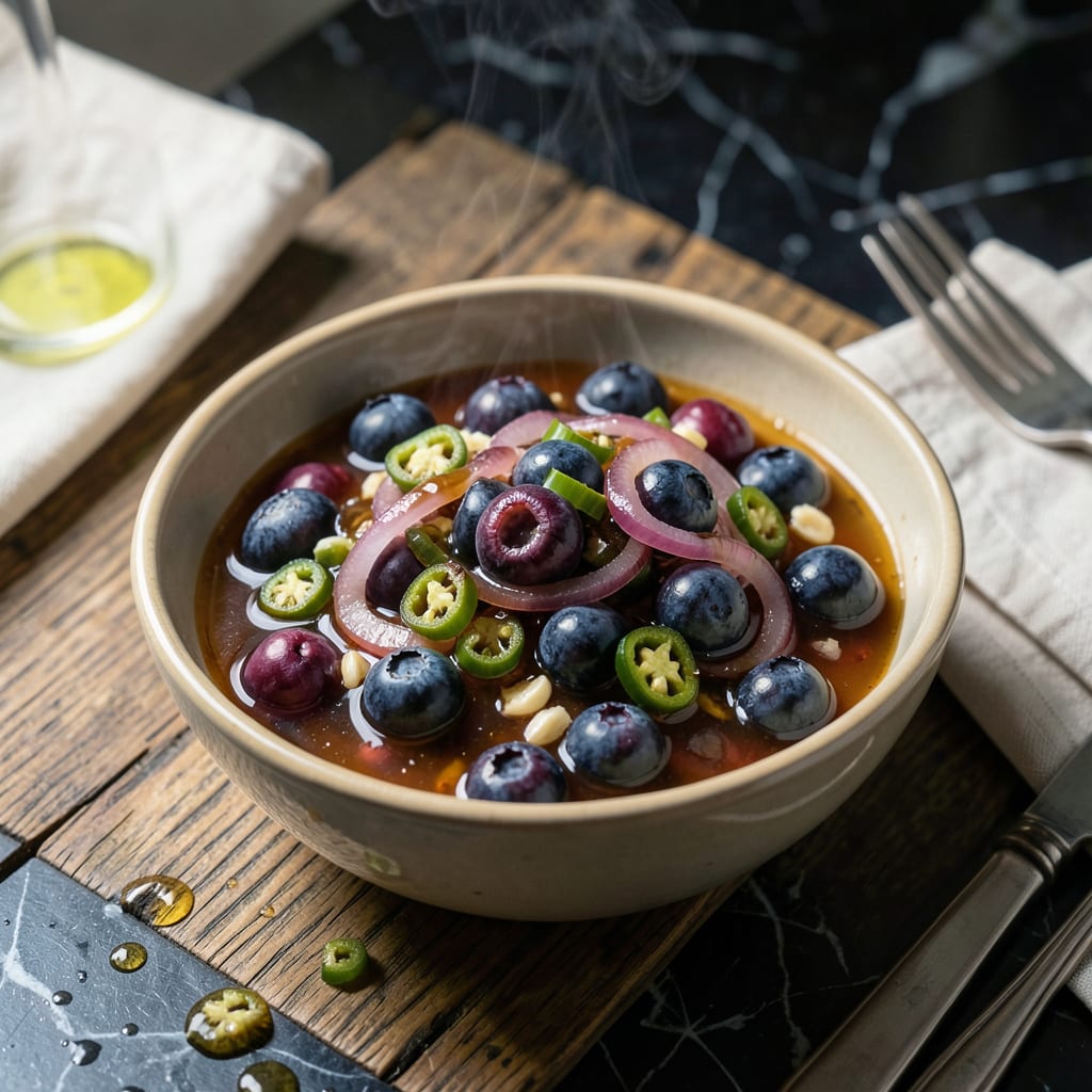 Blueberry Jalapeño Sauce Recipe: Sweet Heat for Every Dish example with annotations