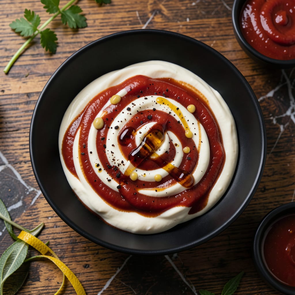 Board and Brew Secret Sauce Recipe: Tangy Signature Dip for Wings example with annotations