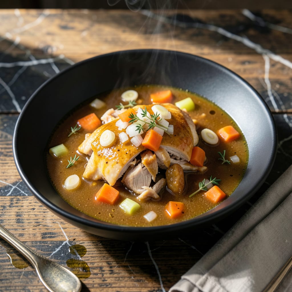 Boiled Chicken Sauce Recipe: Rich and Savory Broth Infusion detailed visual guide