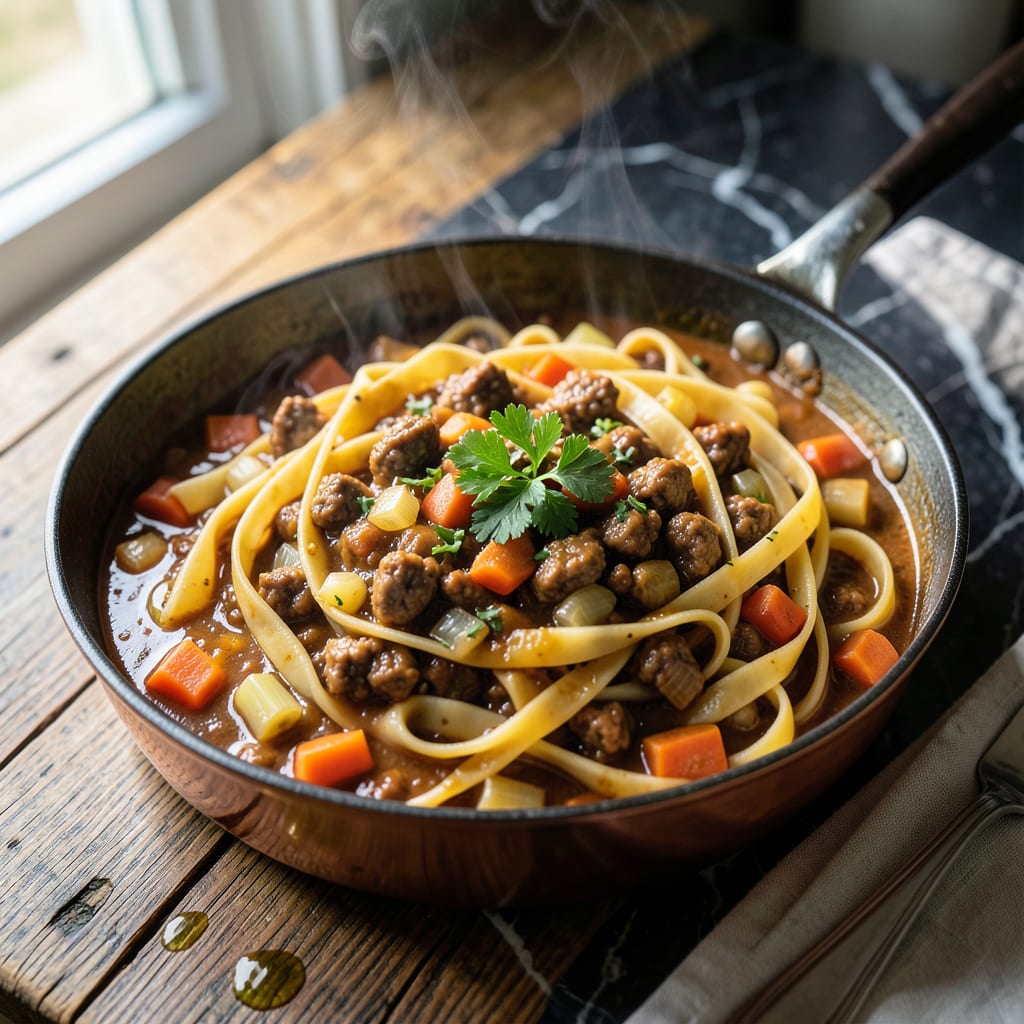 Bolognese Sauce Recipe No Wine: Rich Meat Sauce for Classic Pasta example with annotations