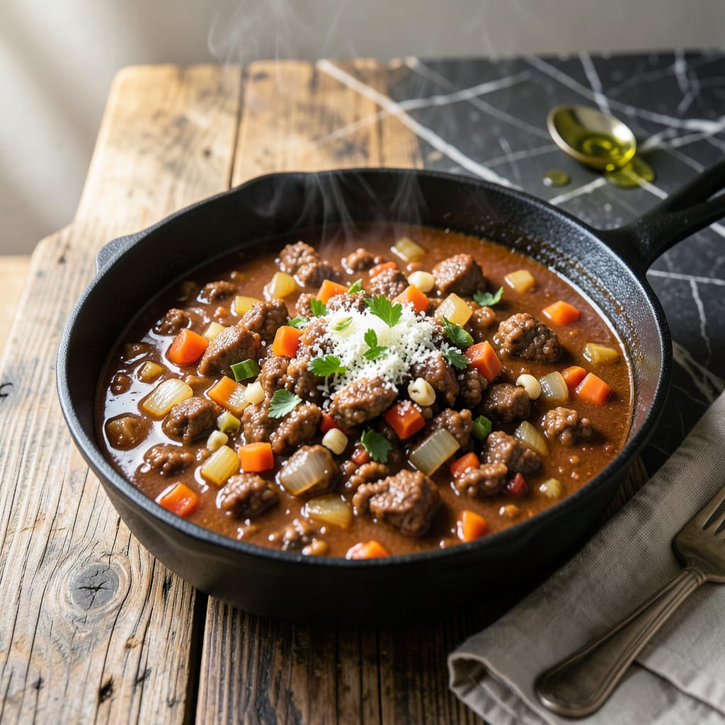 Visual representation of Bolognese Sauce Recipe UK: Rich Meat Ragù for British Kitchens