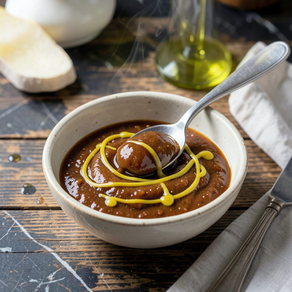 Bone Suckin Sauce Copycat Recipe: Tangy Sweet BBQ Blend for Home Grilling illustration with key details