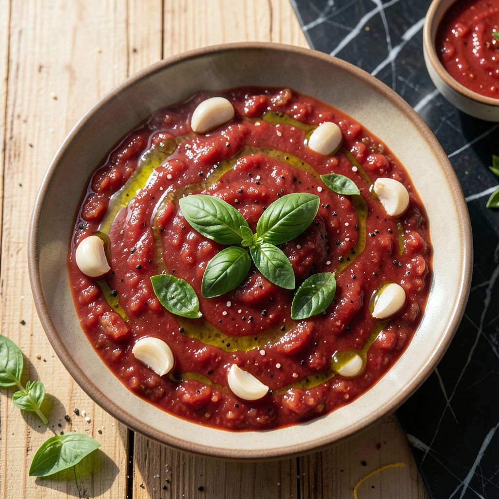 Bonta Pizza Sauce Recipe: Authentic Italian Tomato Base for Homemade Pies example with annotations