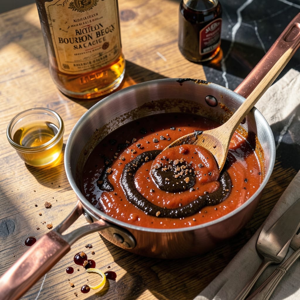 Comprehensive bourbon bbq sauce recipe visual reference