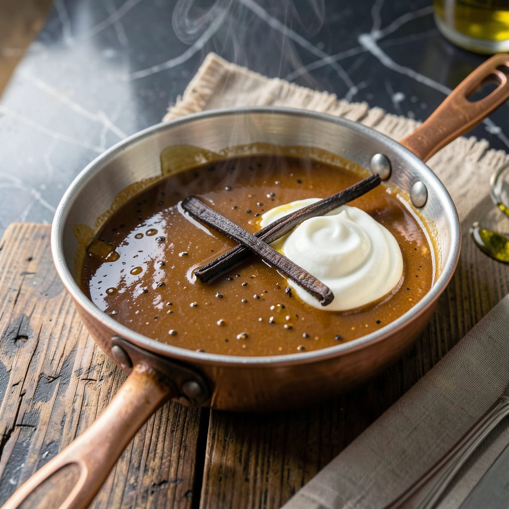 Bourbon Vanilla Sauce Recipe: Rich Boozy Depth for Desserts detailed visual guide