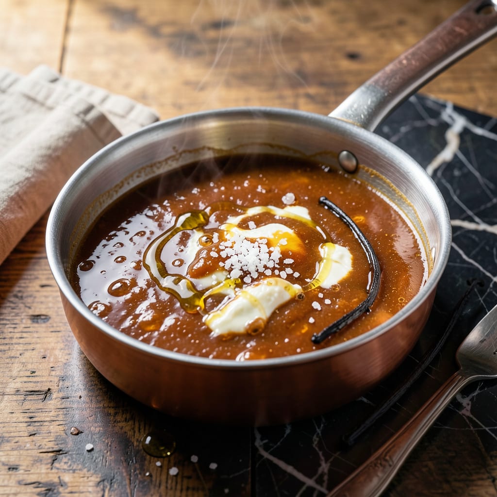 Brach's Caramel Sauce Recipe: Thick and Silky Homemade Indulgence illustration with key details