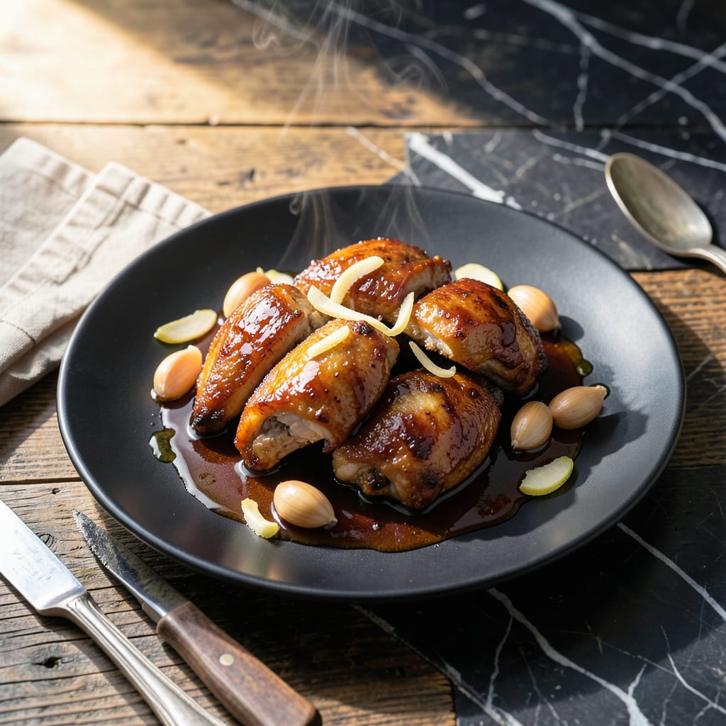 Braised Soya Sauce Chicken Recipe: Cantonese Style Umami Richness example with annotations