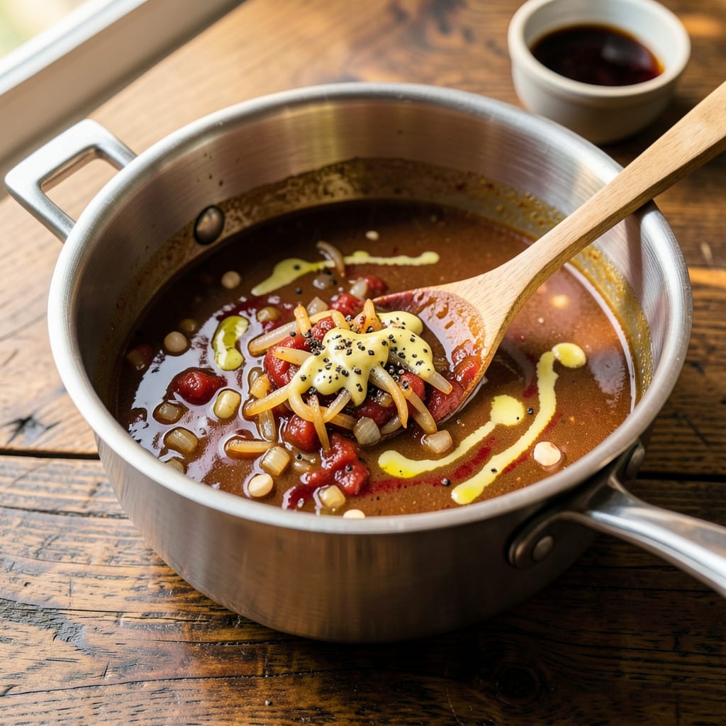 Braising Sauce Recipe: Rich, Savory Depth for Slow Cooked Meats example with annotations