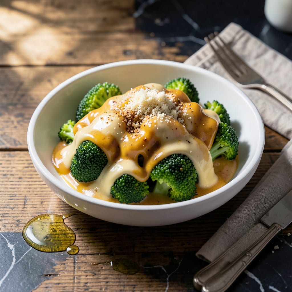 Broccoli Cheese Sauce Recipe: Ultra Smooth Melt for Veggies example with annotations