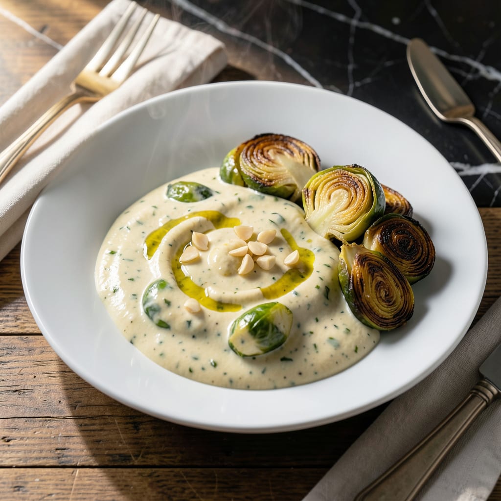 Visual representation of Brussel Sprout Sauce Recipe: Nutty Roasted Depth With Creamy Finish