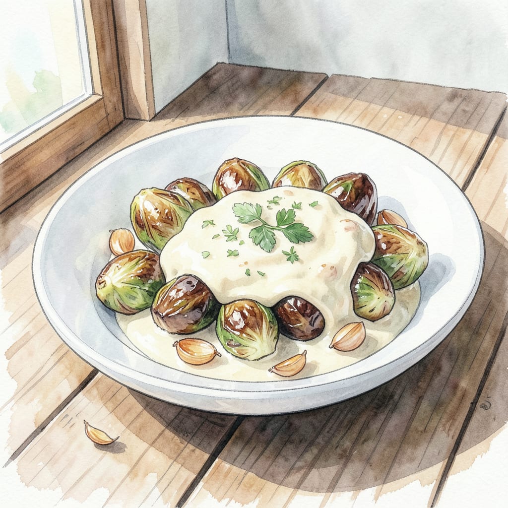 brussel sprouts sauce recipe detailed visual guide