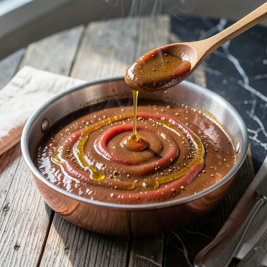Buffalo Wild Wings Honey BBQ Sauce Recipe: Sweet and Smoky Copycat Blend detailed visual guide