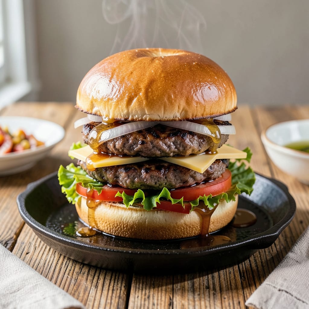 Complete Burger Recipe With Worcestershire Sauce and Soy Sauce: Umami Packed Patties With Savory Depth overview image