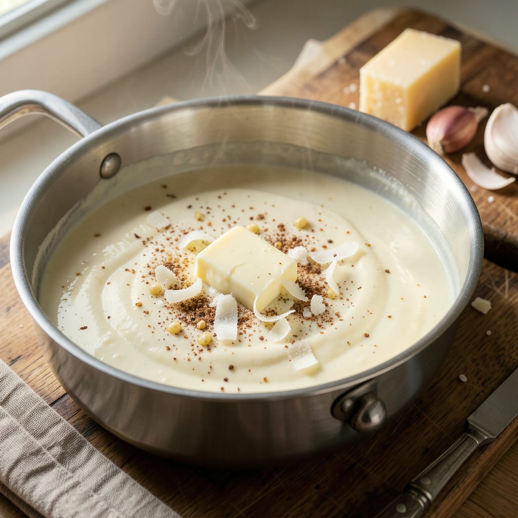 Complete BWW Garlic Parmesan Sauce Recipe: Creamy Restaurant Copycat for Wings and More overview image