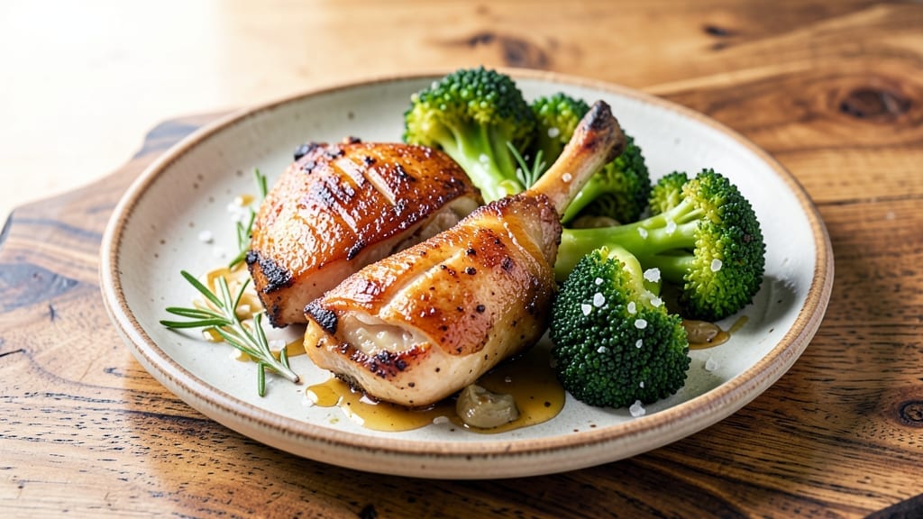 Chicken Thighs and Broccoli Recipe: Herbed Butter Sear and Garlic Roast Magic