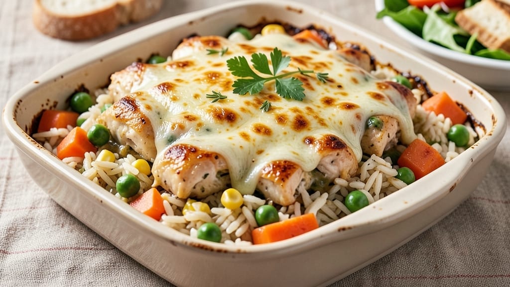 Stouffers Grandma Chicken and Rice Bake Recipe: One-Pan Creamy Cheese Top Magic
