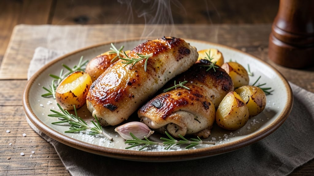 Boneless Skinless Chicken Thighs And Potatoes Recipe: Rosemary-Kissed Crispy Spuds and Juicy Chicken