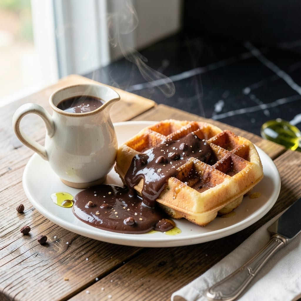 Chocolate Sauce for Waffles Recipe: Velvety Drizzle for Breakfast Bliss