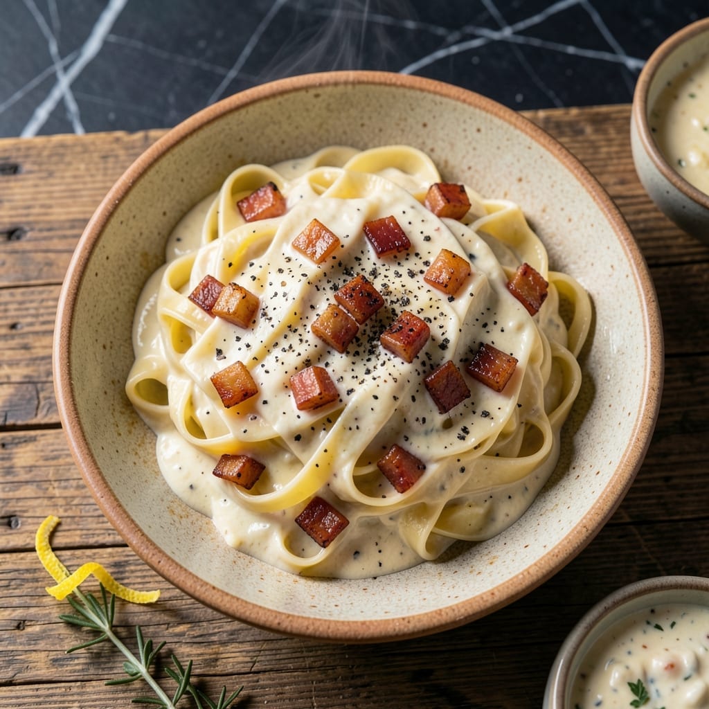 Carbonara Sauce Recipe With Cream: Authentic Roman Velvety Finish Carbonara Sauce Recipe With Cream: Authentic Roman Velvety Finish