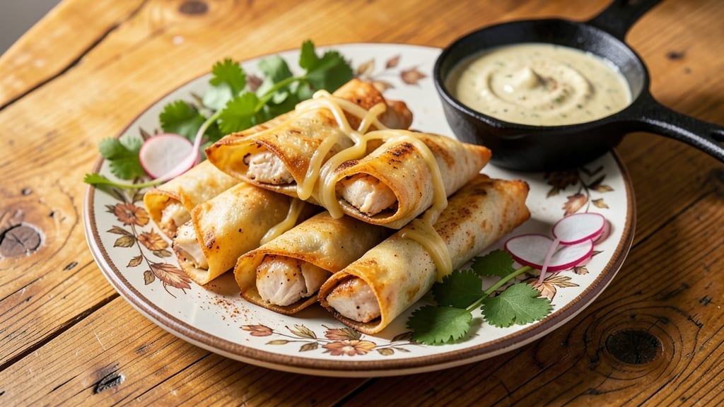 Chicken Taquitos Recipe: Crispy-Crusted Cheese-Stuffed Bites in 20 Minutes