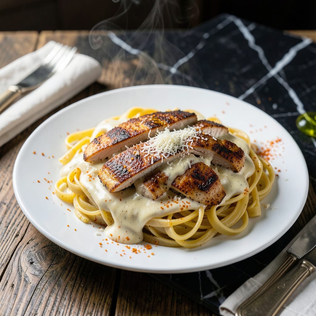 Complete Cajun Chicken Alfredo Sauce Recipe: Spicy Creamy Pasta Delight overview image