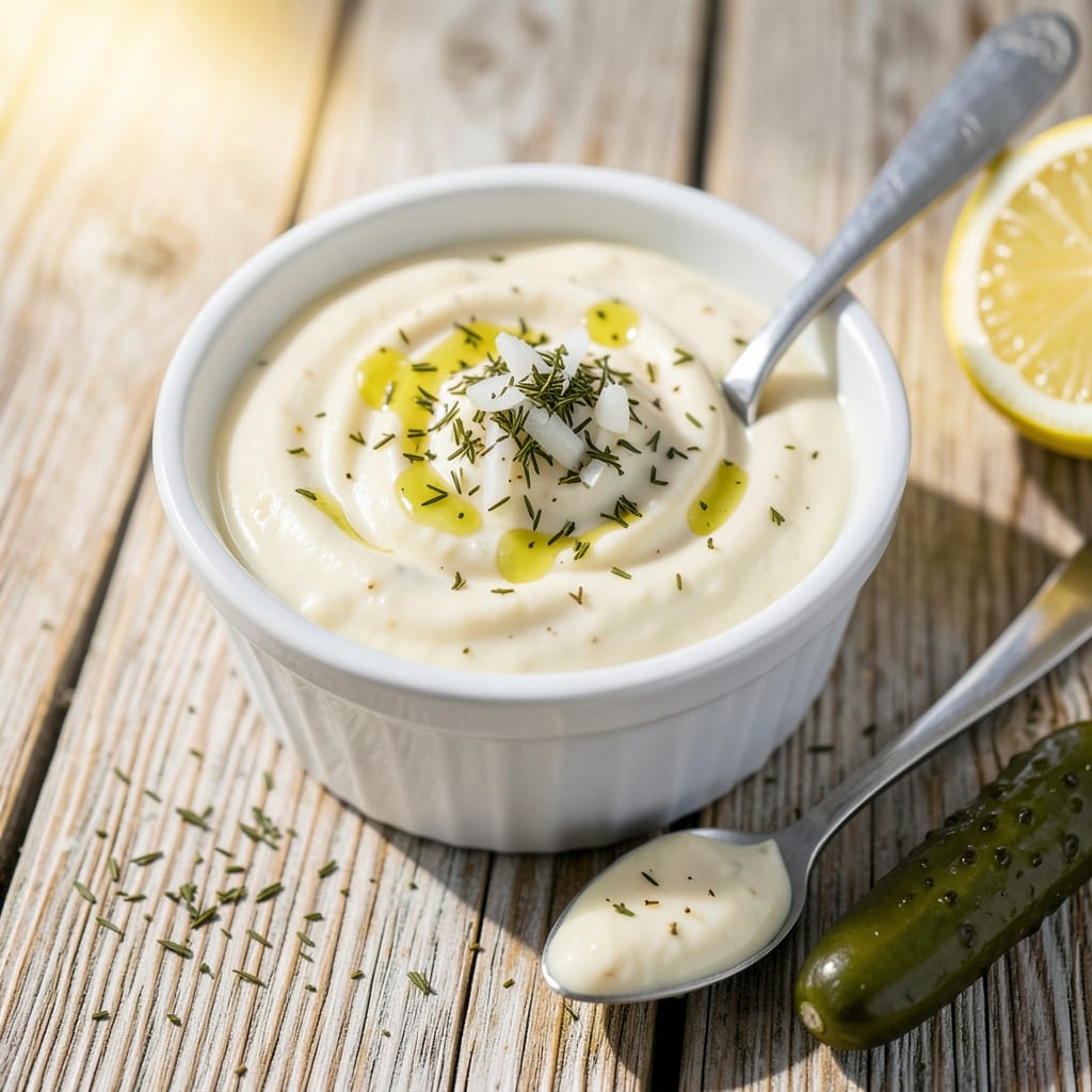 Captain D's Tartar Sauce Recipe: Copycat Creamy Tang for Seafood Lovers illustration with key details