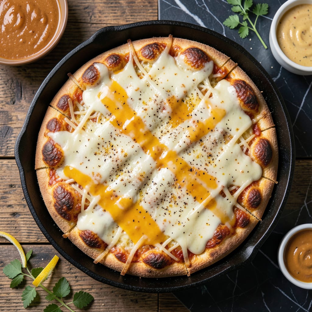 Casey's Breakfast Pizza Cheese Sauce Recipe: Velvety Base for Morning Slices illustration with key details