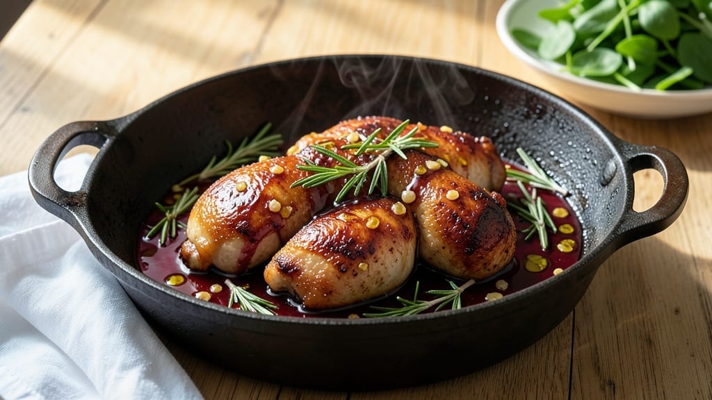 Roman Chicken Recipe: Wine-Braised with Rosemary and Garlic