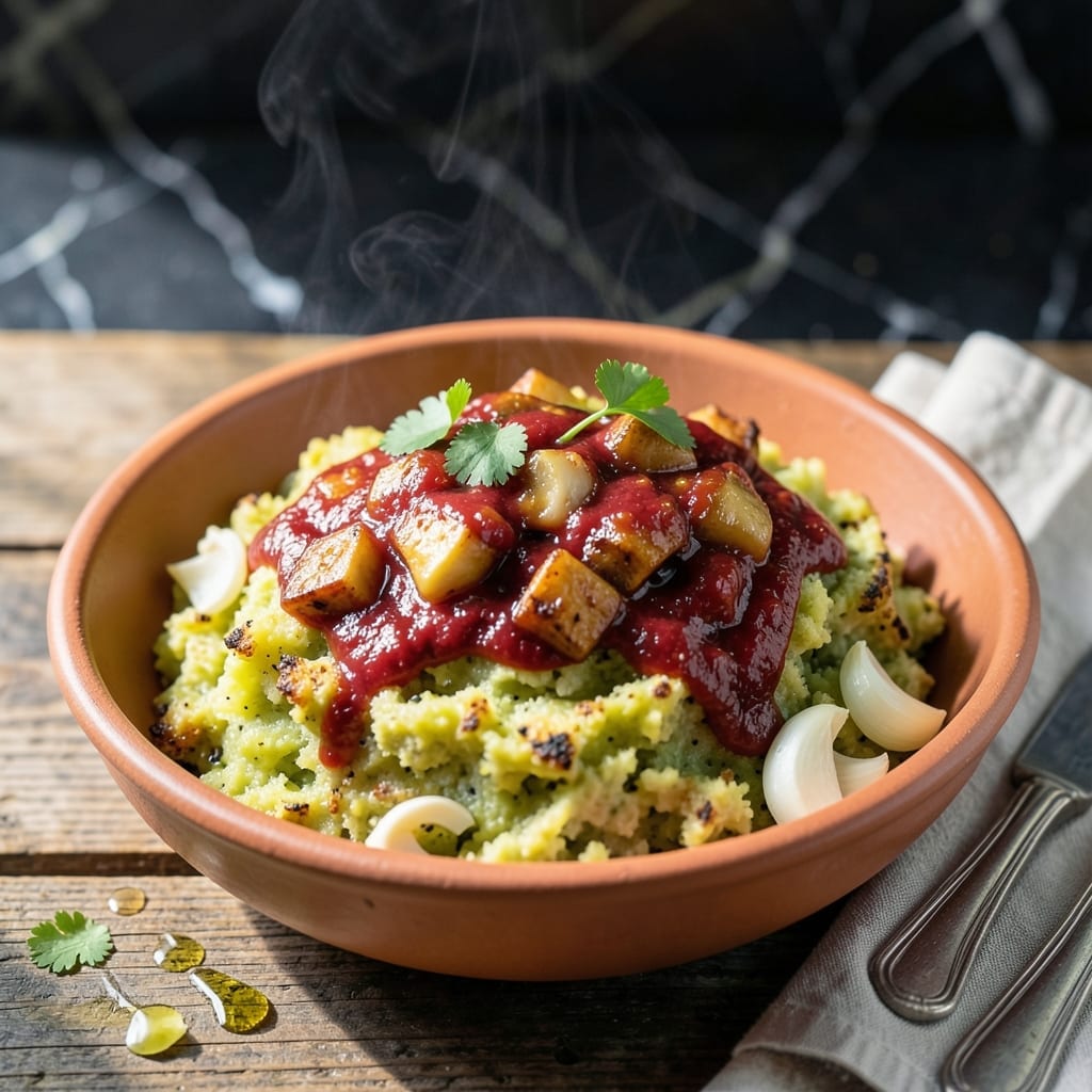 Mofongo Red Sauce Recipe: Puerto Rican Garlic-Infused Mashed Plantains
