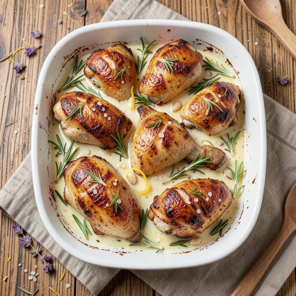 Ina Garten Baked Chicken Thigh Recipe: Herb-Infused Crispy Skin and Juicy Centers
